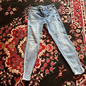High rise skinny blue jeans woman’s size 12